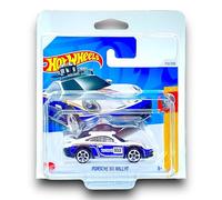 Hot Wheels Porsche 911 Rallye (White & Blue) 5/5 HW Turbo - 2024-172/250 (Short Card) - includes a KLAS Car Keeper Protector Case - HRY70