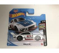 Hot Wheels Porsche 935 White 2021 58/250 (Short Card) Magnus Walker Blue Hood