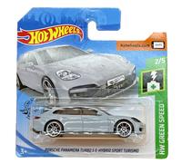 Hot Wheels Porsche Panamera Turbo S E Hybrid 2020 Green Short Card