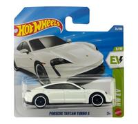 Hot Wheels Porsche Taycan Turbo S [White] HW EV 3/10, 34/250, 1:64 Scale Diecast Toy Vehicle