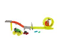 Hot Wheels Power Smashers Race And Chase F24 Media Driver Tracks Yellow