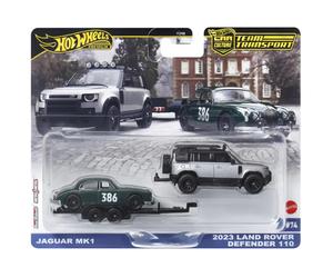 Hot Wheels Prem. - Team Transport: '23 LR Defender 110 & Jaguar MkI JBM29 #74