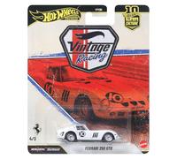 Hot Wheels Ferrari 250 GTO Car Culture Vehicle, Premium 1:64 Scale Die-Cast Toy Car with Real Riders Tires & Metal/Metal Body & Chassis, JKF25