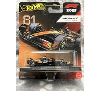 Hot Wheels Formula 1 McLaren, 1:64 Scale Premium Die-Cast, Collectible Toy Race Car with Real Riders Tires & Metal/Metal Body & Chassis, JKD81