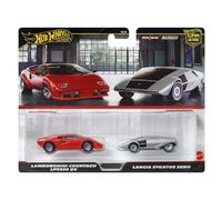 Hot Wheels Premium - Car Culture 2-Pack: Lamborghini Countach Stratos Zero JBL02