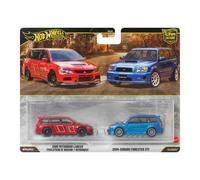 Hot Wheels Premium - Car Culture 2-Pack: Lancer Evo. IX x Subaru Forester JHW46