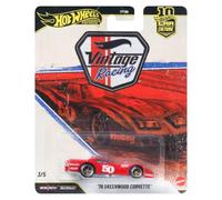 Hot Wheels Greenwood Corvette Car Culture Vehicle, Premium 1:64 Scale Die-Cast Toy Car with Real Riders Tires & Metal/Metal Body & Chassis, JKF24