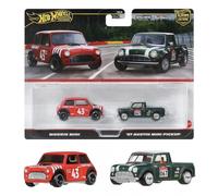 Hot Wheels Premium Car Culture Austin Mini Racing Set 1/64 Real Riders