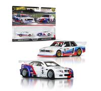 Hot Wheels Premium BMW E46 GTR, Car Culture 2-Pack of 1:64 Scale Vehicles, Unique Pairings, Real Riders Tires, Metal/Metal Chassis, Toy for Collectors, JBK99
