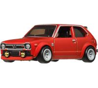 Hot Wheels Premium Car Culture Collectible Toy Car, 1:64 Scale Die-cast '73 Honda Civic Custom, Japan 4 Historic Vehicle with Real Riders Tires