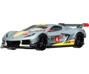 Hot Wheels Premium Car Culture Collectible Toy Car, 1:64 Scale Die-Cast Corvette C8 R, Race Day Vehicle with Real Riders Tires