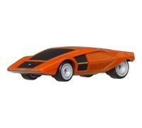 Hot Wheels Premium Car Culture Collectible Toy Car 1:64 Scale Die-Cast Lancia Stratos Zero Hammer Drop Vehicle with Real Riders Tires