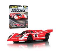 Hot Wheels Premium Car Culture Collectible Toy Car, 1:64 Scale Die-Cast Porsche 917K, Circuit Legends Vehicle with Real Riders Tires, JBK63