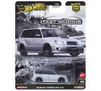 Hot Wheels Premium Car Culture Collectible Toy Car, 1:64 Scale Die-Cast Subaru Forester STI, Ronin Run 2 Vehicle with Real Riders Tires