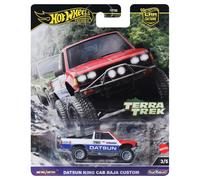 Hot Wheels Premium Car Culture Collectible Toy Car, 1:64 Scale Die-Cast Datsun King Cab Baja Custom, Terra Trek Vehicle with Real Riders Tires