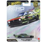 Hot Wheels Premium Car Culture Die-Cast Custom ’70 Chevy Nova | Collectible 1:64 Scale Toy Vehicle from the Aerostyles Mix, with Real Riders Tires & Metal/Metal Body & Chassis, JKF37