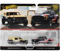 Hot Wheels Premium Car Culture Ford Bronco R and '17 Ford F-150 Raptor 2 Car Set