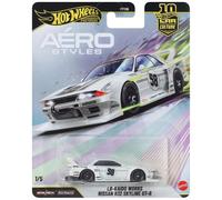 Hot Wheels Car Culture Premium 1:64 Scale Die-Cast Toy LB-Kaido Works Nissan R32 Skyline GT-R, with Real Riders Tires & Metal/Metal Body & Chassis, JKF05