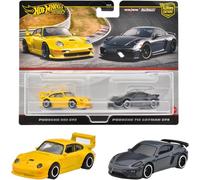 Hot Wheels - Premium Car Culture - Real Riders (Porsche 993 GT2 & Porschr 718 Cayman GT4) /Toys