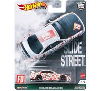 Hot Wheels Premium Car Culture Slide Street Silvia S14 1/5 (White/Red)