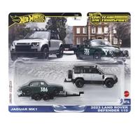 Hot Wheels - Premium Car Culture Team Transport - Jaguar MK1 (2023 Land Rover Defender 110) /Toys