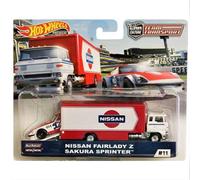 Hot Wheels Premium Car Culture Team Transport Nissan Fairlady Z Sakura Sprinter FTY14