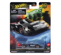 Hot Wheels Collectible Toy Car, 1:64 Scale Mazda 787B Hammer Drop Vehicle with Real Tires
