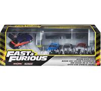 Hot Wheels Toy Cars, Premium Fast & Furious Tokyo Drift Bundle, 5 1:64 Scale Die-Cast Vehicles from the Fast Movie in Collectable Packaging