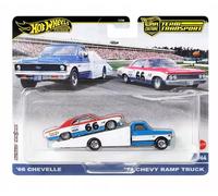 HOT WHEELS PREMIUM CULTURE CAR 2-pack '66 CHEVELLE / '72 CHEVY RAMP TRUCK Mattel