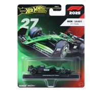 Hot Wheels 1:64 Scale Premium Die-Cast Formula 1 Collectible Toy Race Car with Real Riders Tires & Metal/Metal Body & Chassis (Styles May Vary)