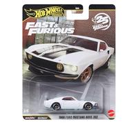 Hot Wheels Premium Fast & Furious 1969 Ford Mustang Boss Car | 1:64 Scale Die-Cast Car for Collectors Inspired by the Fast & Furious Movie Franchise , JHW72