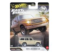 Hot Wheels Cars, Premium Fast & Furious, Toyota Land Cruiser FJ60, 1:64 Scale Die-Cast Car for Collectors Inspired by Movie Franchise , JHW76