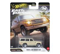 Hot Wheels Cars, Premium Fast & Furious, Toyota Land Cruiser FJ60, 1:64 Scale Die-Cast Car for Collectors Inspired by Movie Franchise , JHW76