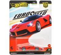 Hot Wheels Premium LaFerrari, Euro Speed Culture Car, Metal Model 1:64 Scale, Red