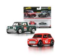 Hot Wheels Premium Car Culture 2-Pack of 1:64 Scale Vehicles, Unique Pairings, Real Riders Tires, Metal/Metal Chassis, Toy for Collectors, JBK97