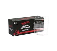 Hot Wheels Premium Paper Protector, Transparent Blister, 1:64 Scale Display Machines, Pack of 10, Official Mattel Product