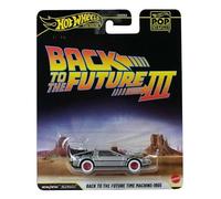 Hot Wheels Premium Pop Culture Back to the Future Part III DeLorean Time Machine 1955, Metal Diecast with Real Riders Whitewall Tyres, 2026 Collection