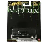 Hot Wheels Pop Culture The Matrix '64 Lincoln Continental Die-Cast Vehicle, Real Riders, Metal/Metal, 1:64 Scale