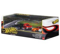 Hot Wheels Premium Set of 4 Die-Cast Cars with Transporter Toyota GR Supra, Datsun 240Z, Porsche 934.5
