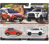 Hot Wheels Premium Subaru Crosstrek / 2018 Toyota 4Runner Twin Pack 1:64