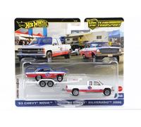 Hot Wheels Premium Team Transport 2024 1:64 1963 Nova 1988 Silverado