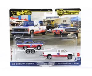 Hot Wheels Premium Team Transport 2024 1:64 1963 Nova 1988 Silverado