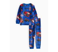 Hot Wheels Printed Blue Slinky Fleece Pyjamas 7-8 years