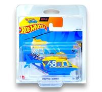 Hot Wheels Propper Chopper (Yellow & Blue Let's Race) 6/10 HW Metro - 2024-148/250 (Short Card) - COMES IN A GENUINE KLAS CAR KEEPER PROTECTOR CASE - HTB18