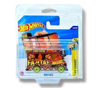 Hot Wheels Quick Bite (Dark Red, Yellow & Orange) 3/5 Fast Foodie - 2025-149/250 (Short Card) - includes a KLAS Car Keeper Protector Case - JBB63