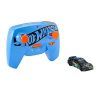 Hot Wheels R/C 1:64 Scale Rechargeable Radio-Controlled Racing Cars for On- or Off-Track Play, Includes Car, Controller & Adapter for Kids 5 Years Old & Up, GWB72