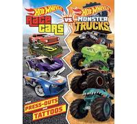 Hot Wheels: Race Cars vs. Monster Trucks: 100% Officially Licensed by Mattel, Activities, Tattoos, & Press-Out Cards for Kids Ages 4 to 8