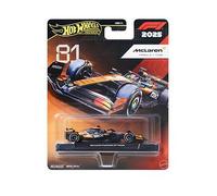 Hot Wheels Formula 1 McLaren, 1:64 Scale Premium Die-Cast, Collectible Toy Race Car with Real Riders Tires & Metal/Metal Body & Chassis, JKD81