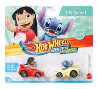 Hot Wheels Toy Cars, Set of 2 RacerVerse Die-Cast Vehicles with Character Drivers Optimized for Performance on RacerVerse Track (Styles May Vary)
