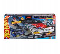 HOT WHEELS RACING FORMUŁA 1 GRAND PRIX CIRCUIT zestaw torów + 3 autka Hot Wheels